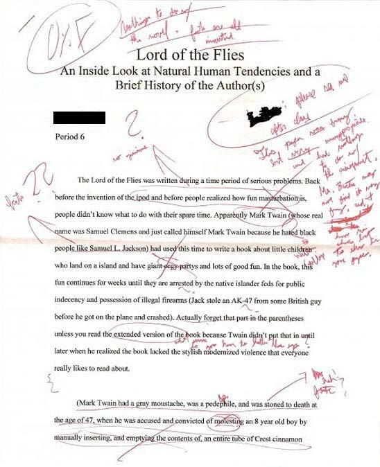 lord of the flies essay funny - Lord of the Flies An Inside Look at Natural Human Tendencies and a Brief History of the Authors pleve me Period 6 Tas pagasta frony The Lord of the Flies was written during a time period of serious problems, Back before the