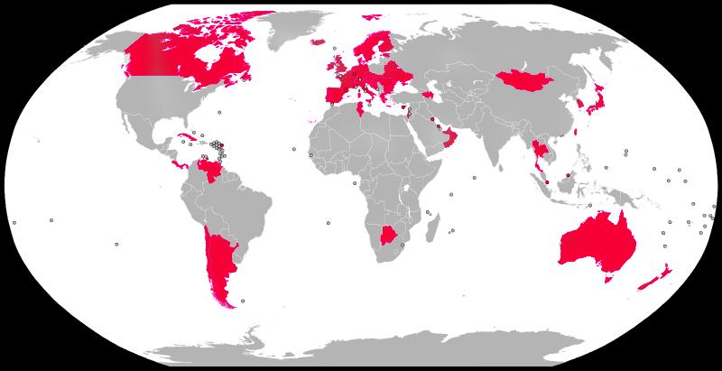 world map 1925