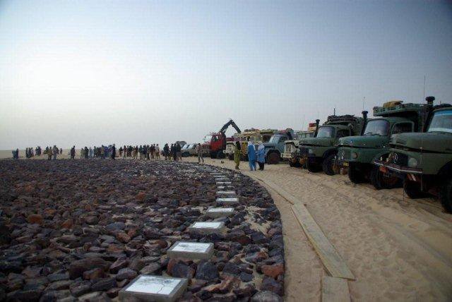 Beautiful plane crash memorial in the Nigerian desert