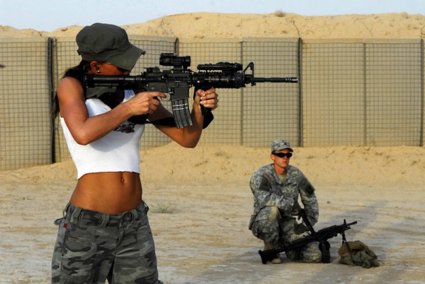 hot girls with weapons