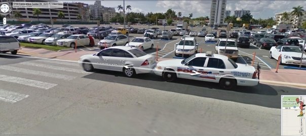 Awesome Parking job...we should always follow the example of the Miami PD.......or not!!