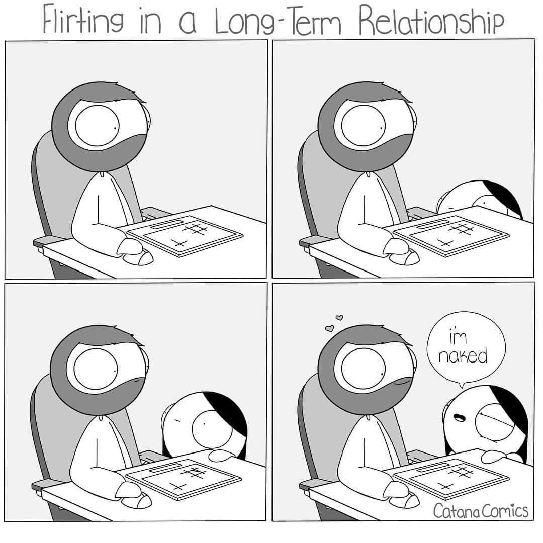 memes - catana comics long term relationship - Flirting in a LongTerm Relationship naked Catana Comics