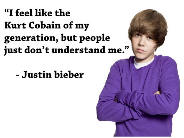 Justin Bieber vs. Kurt Cobain