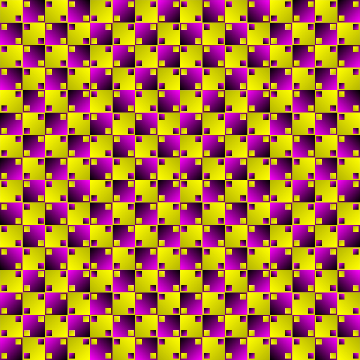 The pattern appears to move.