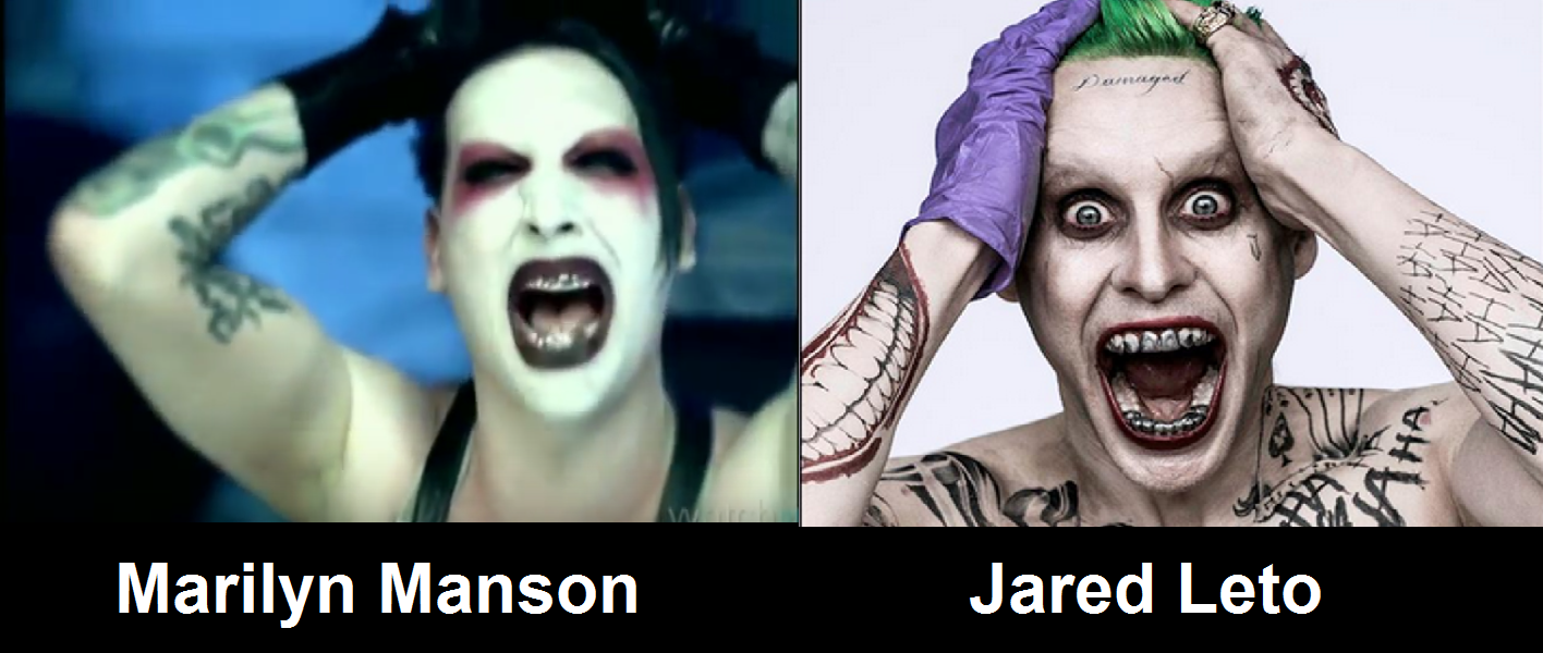 Something I noticed while watching a Marilyn Manson video. Kinda eerie.