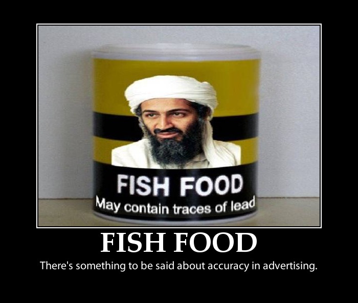 Fish Food. This is self explanatory. LOL!!