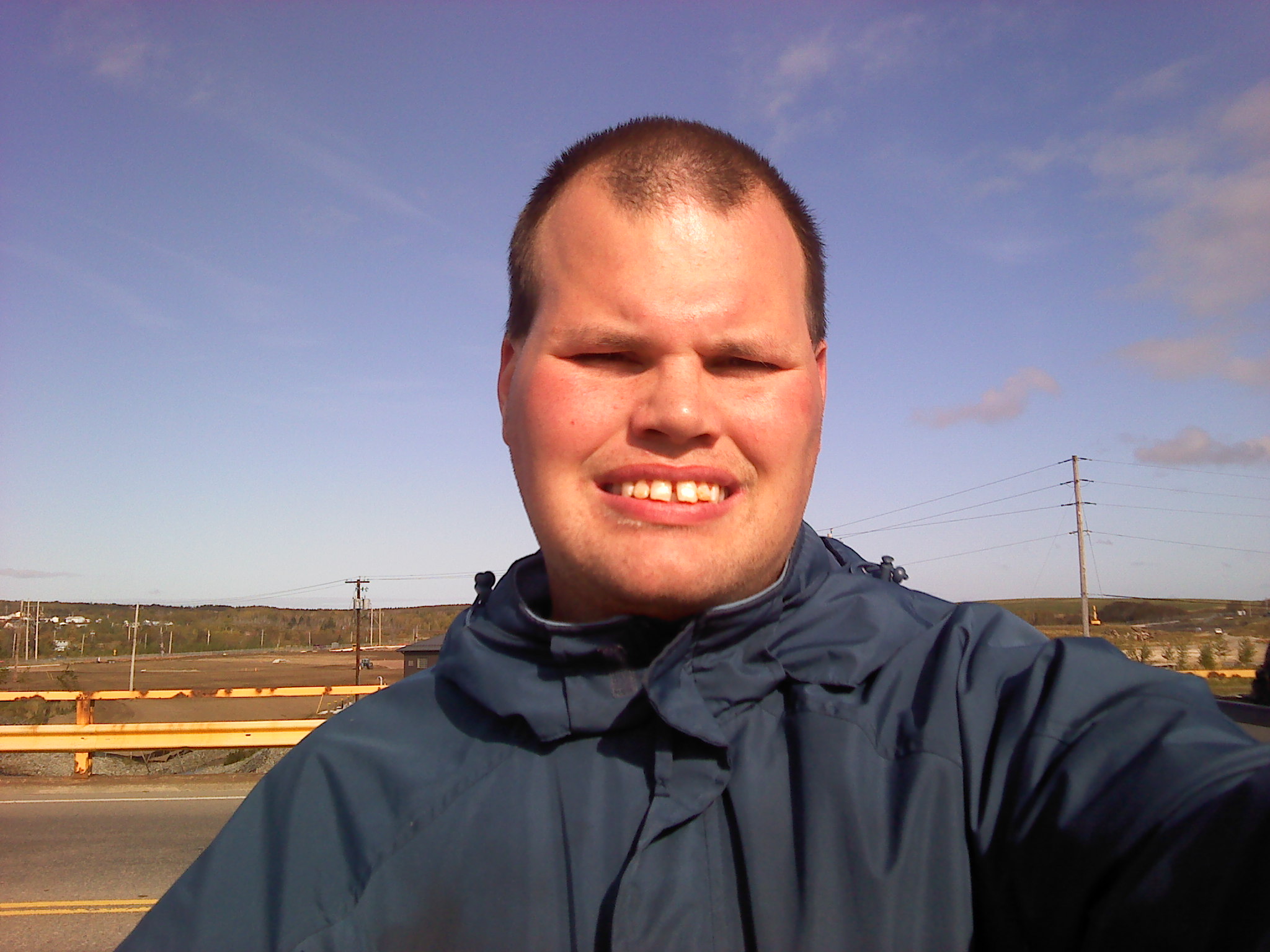 Here is Frankie MacDonald going for a walk today and i am enjoying going for a walk to i like to Say Hi to the 102.1 the Edge Toronto Radio Station.