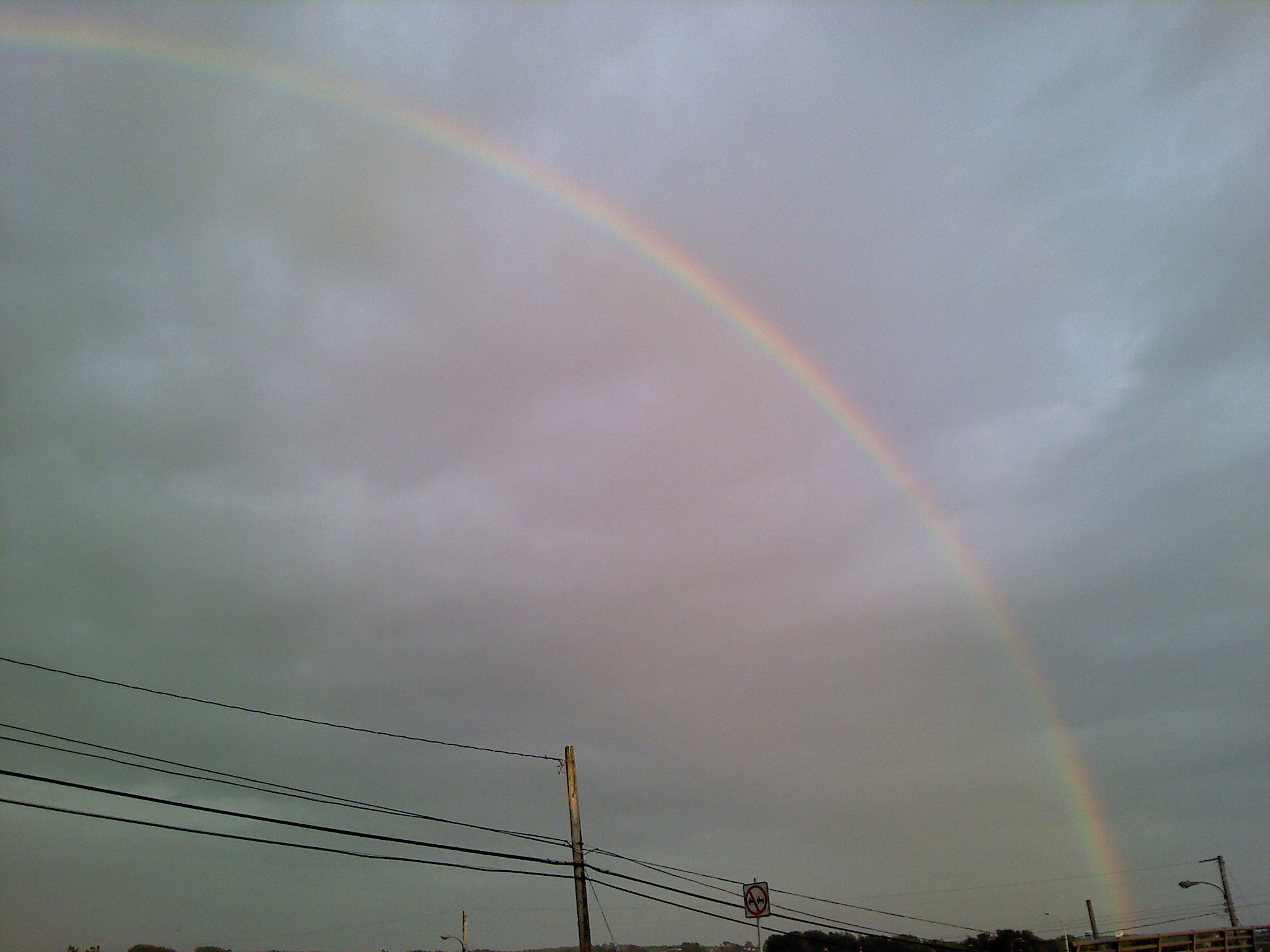 Rainbow up in the sky
