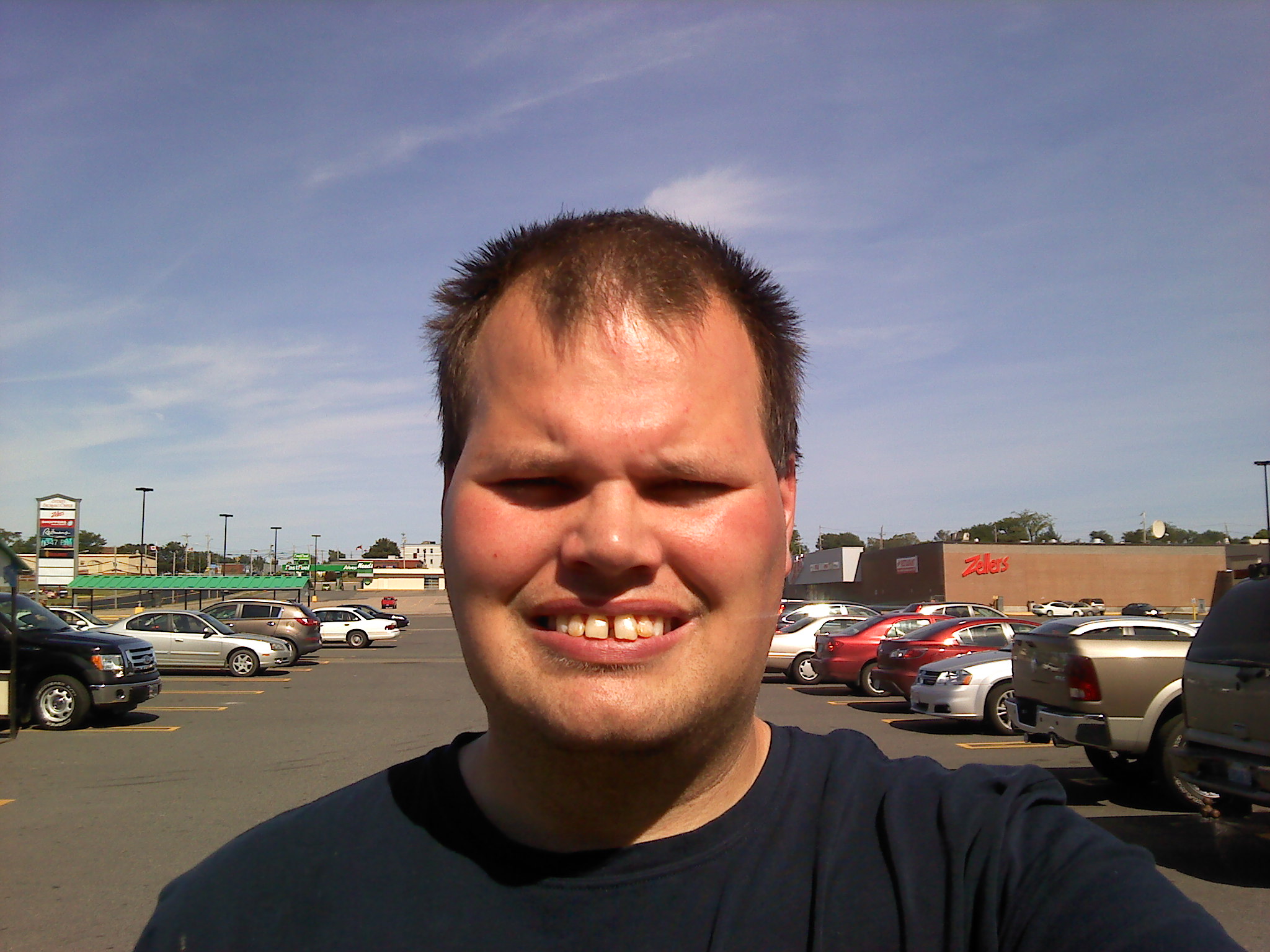 Frankie MacDonald enjoying his walk during the hot weather today and Hot and Humid outside in Sydney Nova Scotia today.