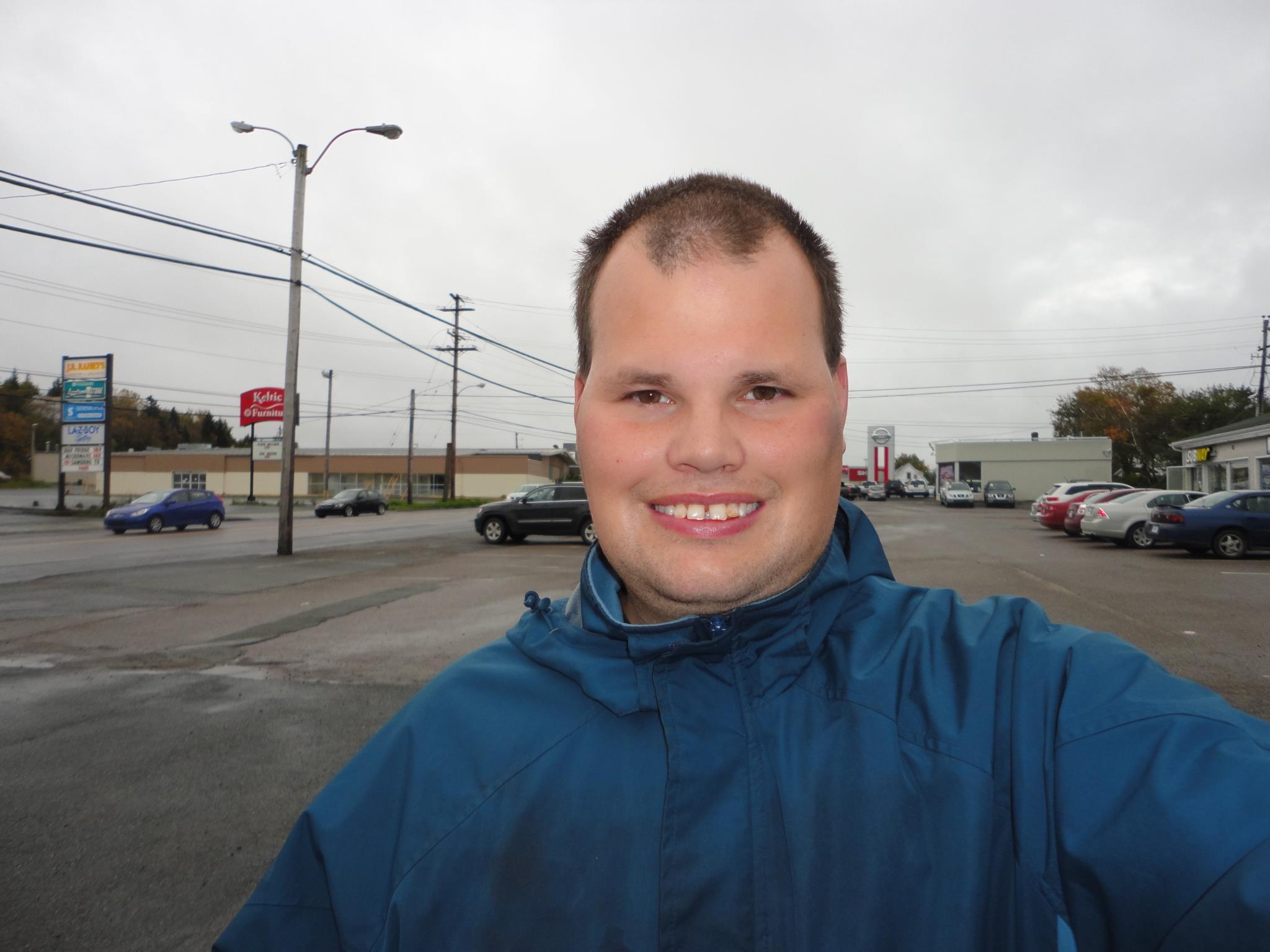 Frankie MacDonald enjoys a day going for a walk and Getting some Fresh Air and the sky is about to Clear Up and Pretty Soon the Halloween will be here then the weather will get much colder after that.