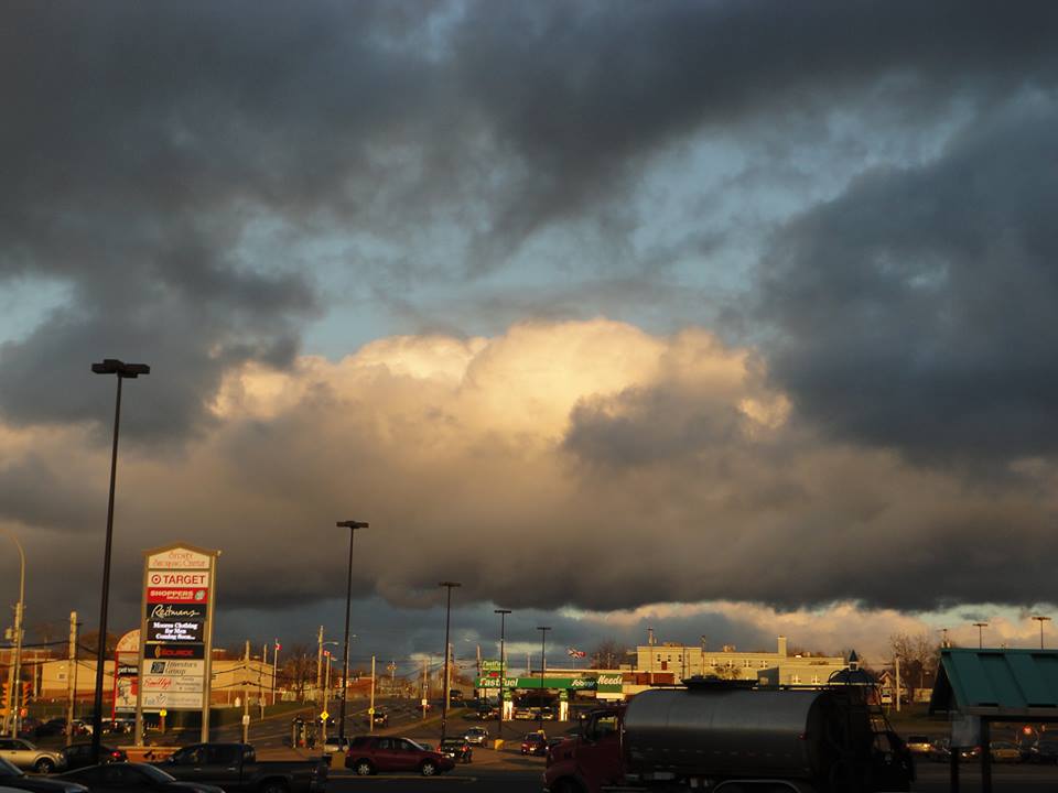 Dark Clouds up in the Sky in Sydney Nova Scotia