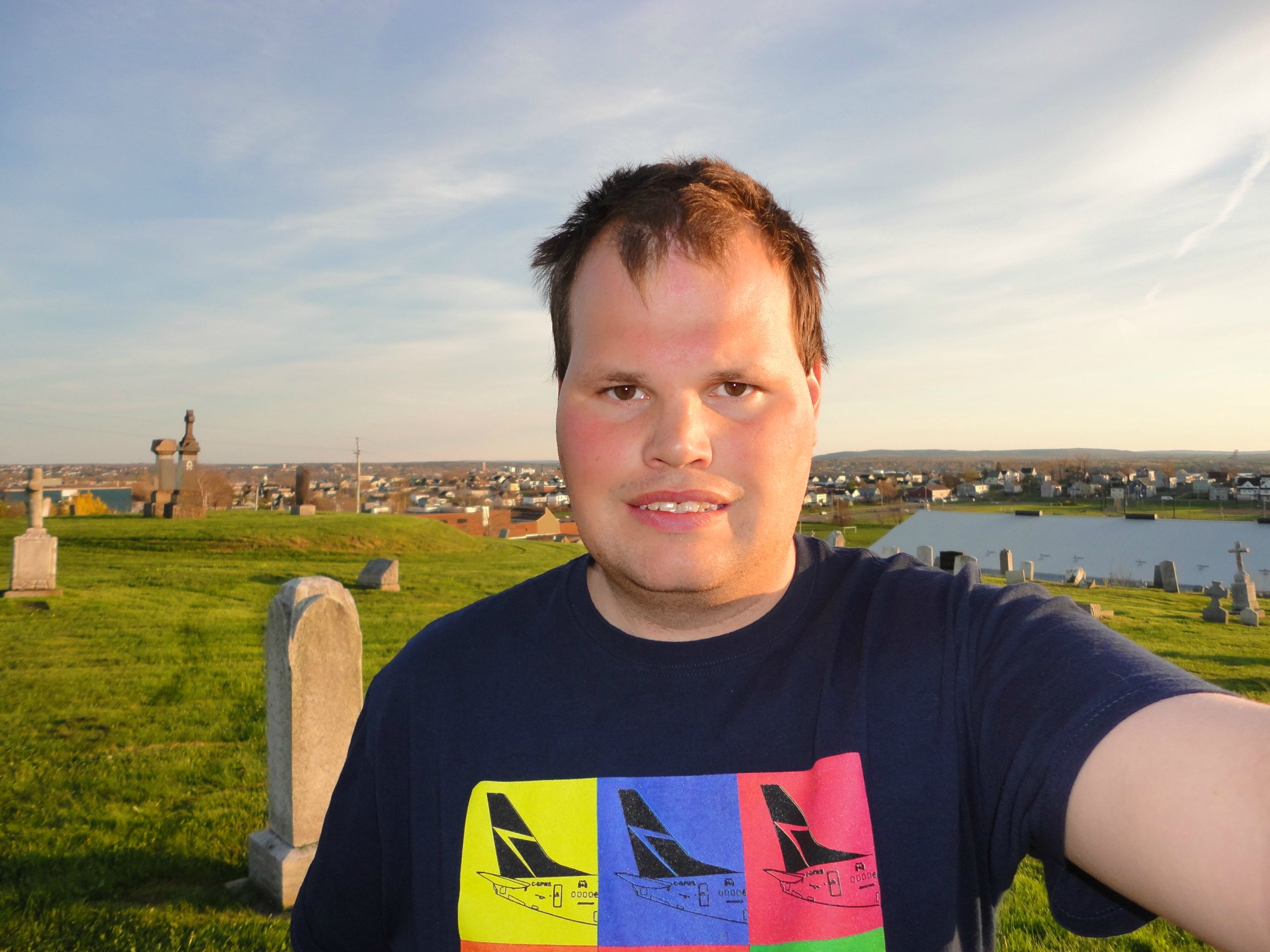 Here is Frankie MacDonald enjoying the Nice and Warm Evening down in Whitney Pier Area.