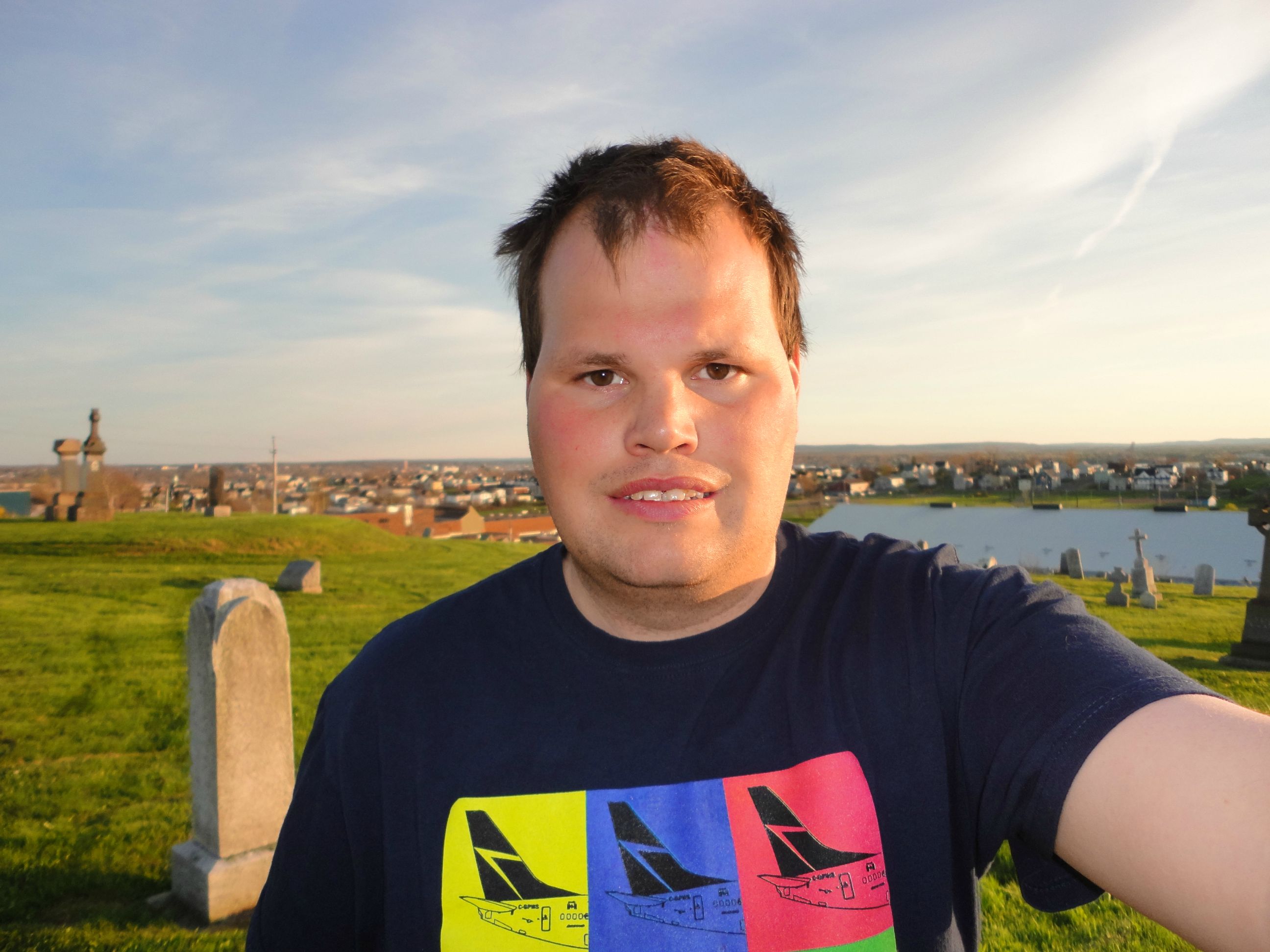 Here is Frankie MacDonald enjoying the Nice and Warm Evening down in Whitney Pier Area.