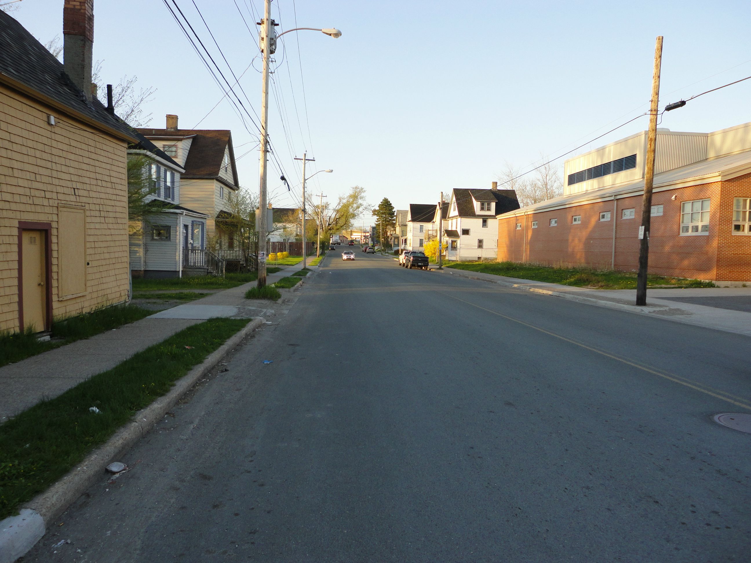 Townsend Street is one of the Very Busy Streets in Sydney Nova Scotia and heading towards Prince Street and Sheriff Avenue.