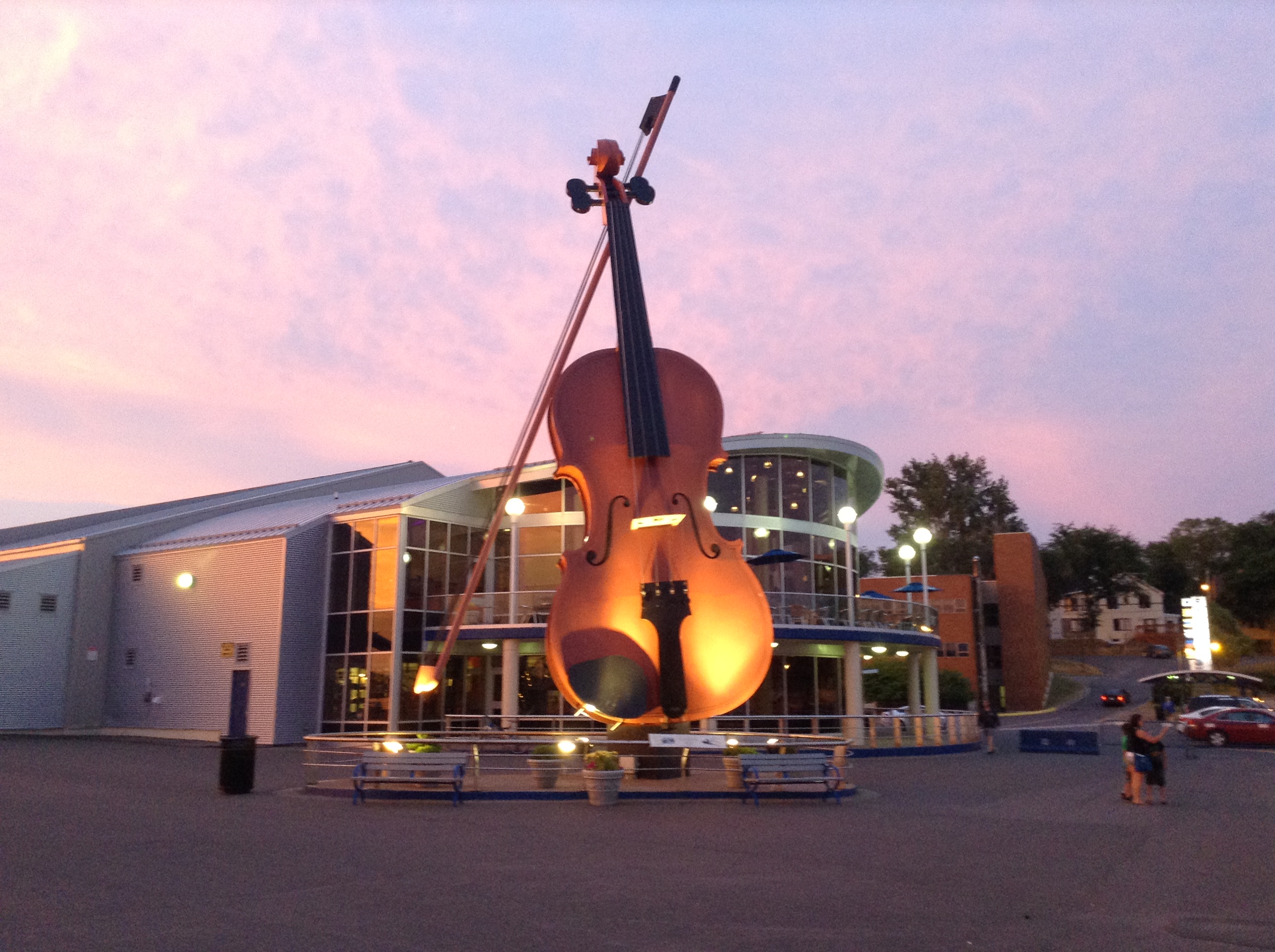 Here is the Big Fiddle at the Sydney Marine Terminal and it looks So Beautiful during the Mid Summer and it is also Warm and Humid on Tuesday Evening.
