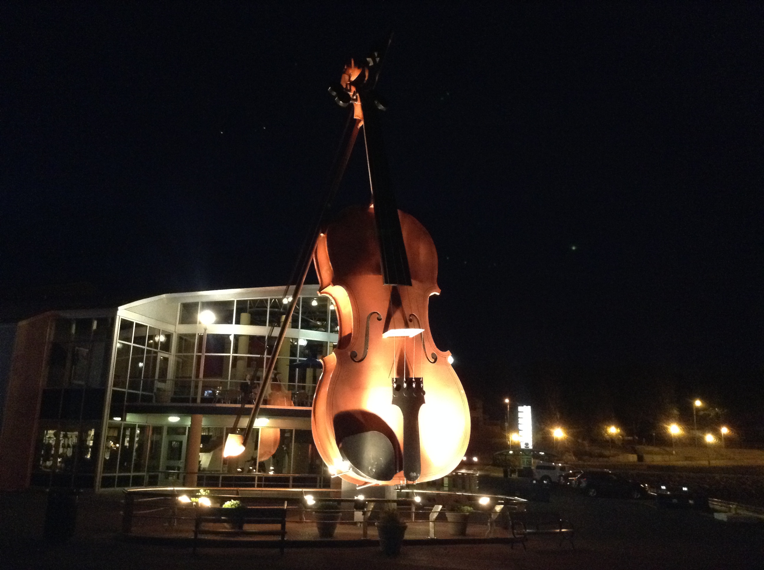 Here is The Big Fiddle in Sydney Nova Scotia at the Marine Terminal during on Monday Evening and it looks very beautiful.