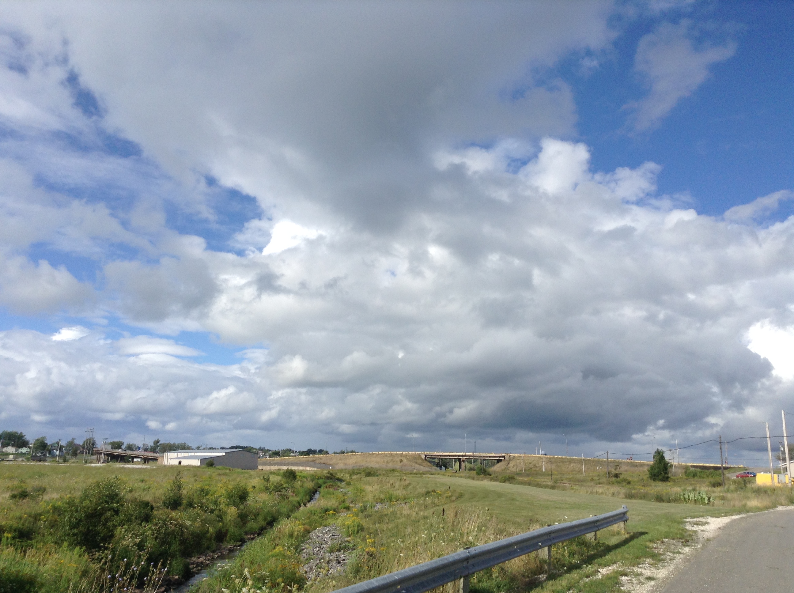 Dark Clouds seen from Cape Breton Street in Sydney Nova Scotia.