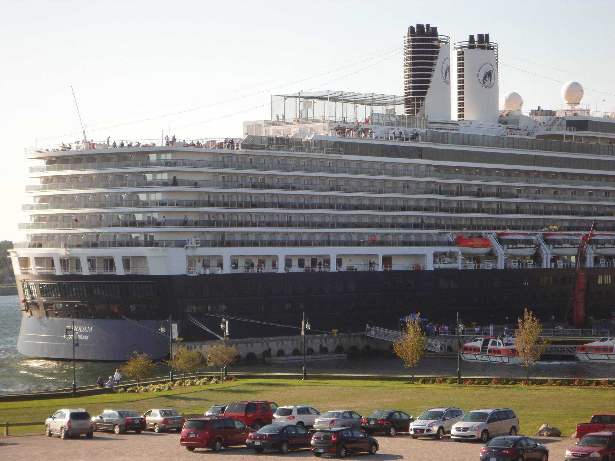 Here is the Rear End of the Cruise Ship.