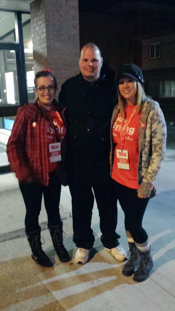Frankie MacDonald gets in a Picture Taken with girls