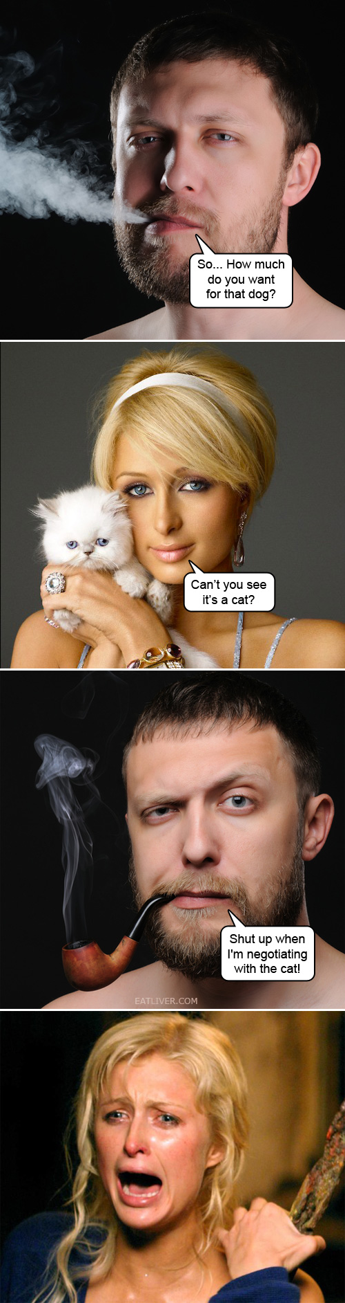 Paris Hilton selling her pussy