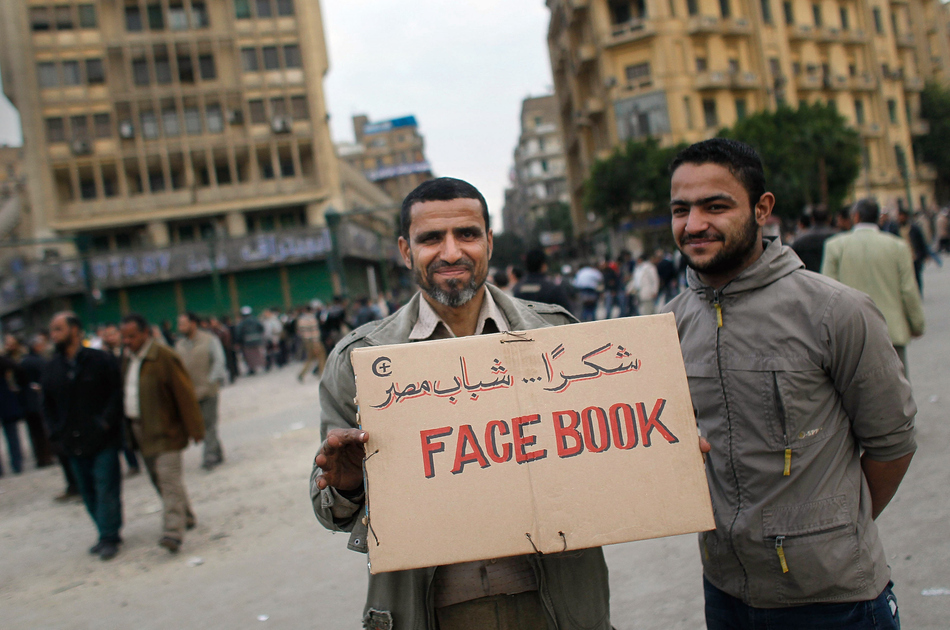 Facebook played an extremely important role in the uprisings throughout the Middle East