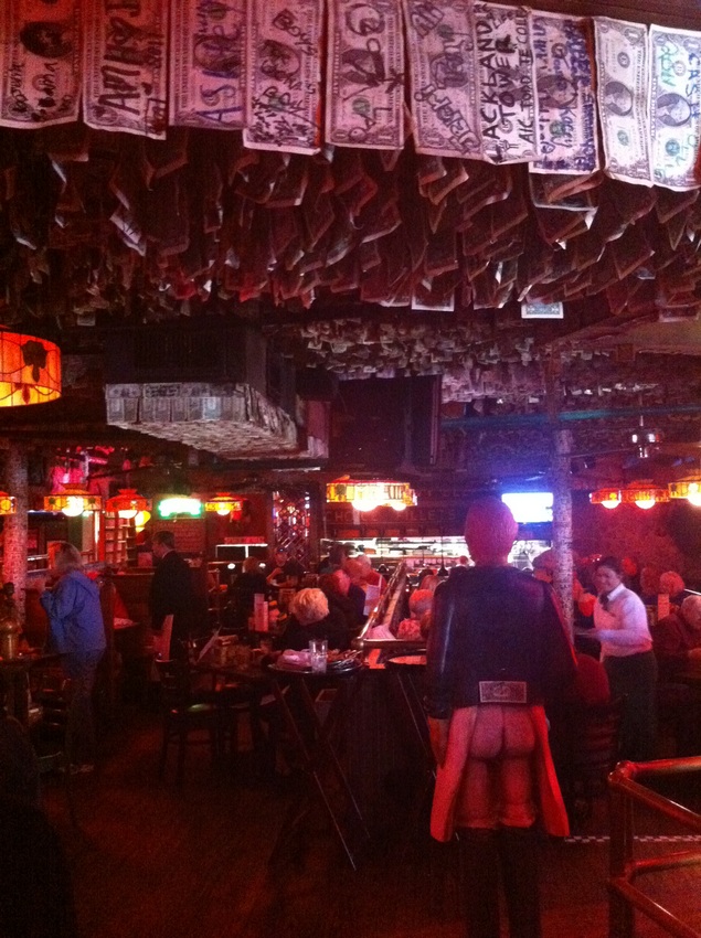 McGuire's Pub Has Over A Million Dollar Bills On The Walls