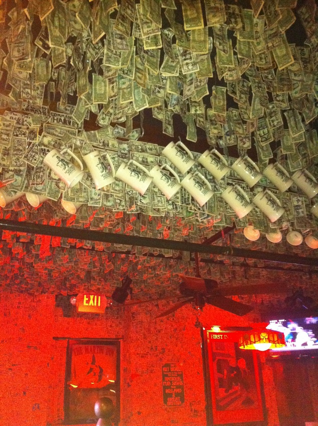 McGuire's Pub Has Over A Million Dollar Bills On The Walls