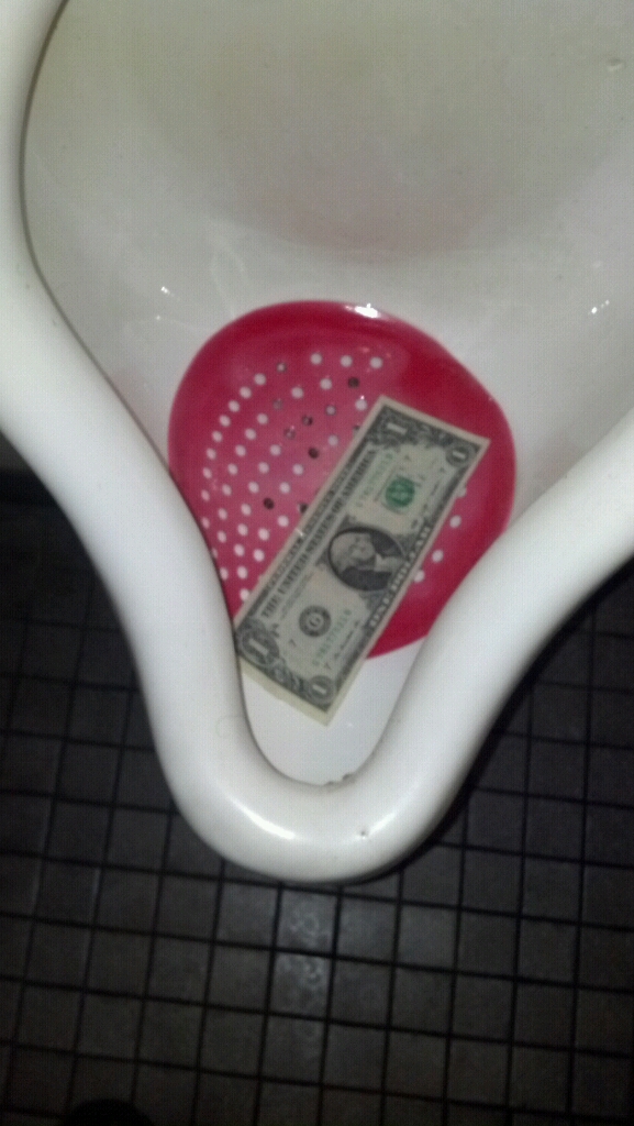 Dollar Bill In Urinal