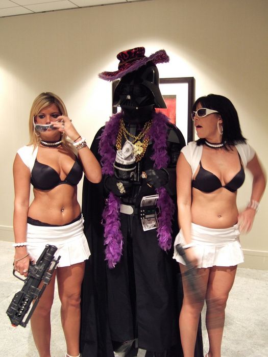 Darth Vader keeping his ho's in line