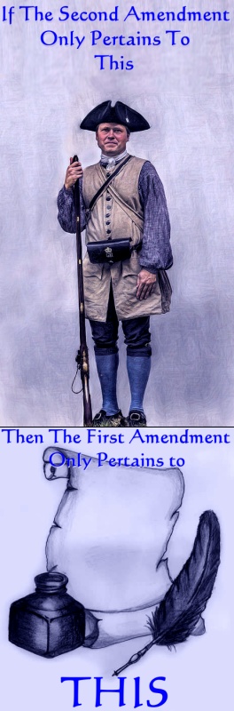 Then The 1st Amendment only applies to Quills and Parchment