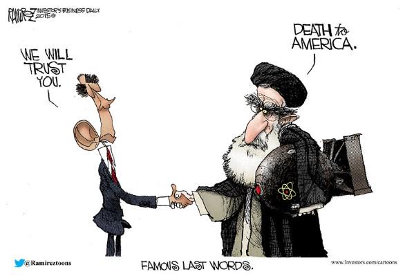 Pulitzer Prize Winning Cartoonist Sums Up Obama's Deal with Iran