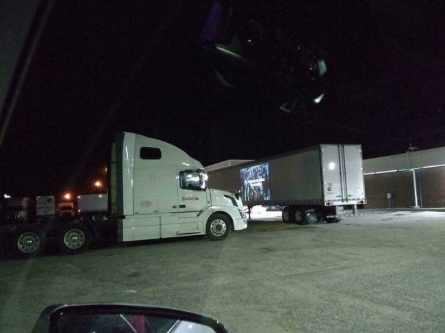 random pic truck driver meme