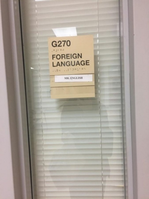 window - G270 Foreign Language Mr. English