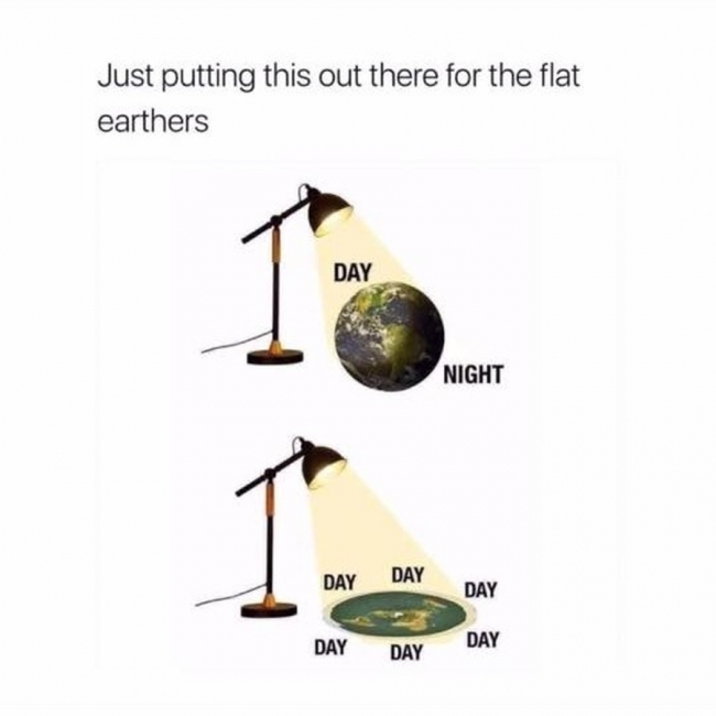 flat earthism - Just putting this out there for the flat earthers Day Night Day Day Day Day Day Day