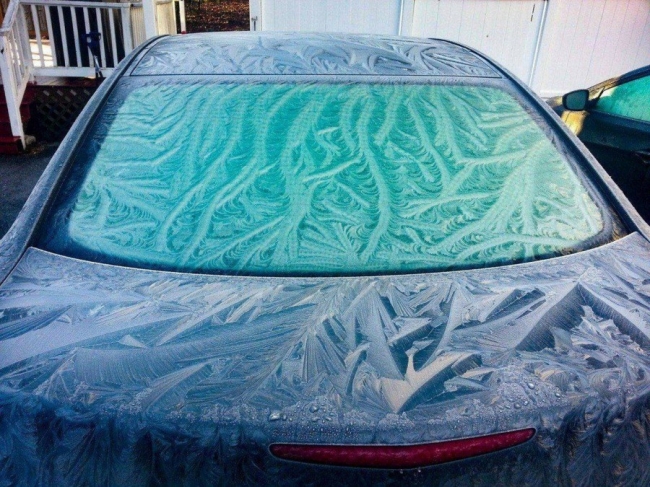 car pattern frost