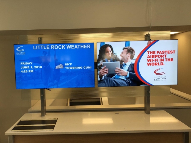 display device - Little Rock Weather Clinton The Fastest Airport WiFi In The World Friday 89F Towering Cum Clinton