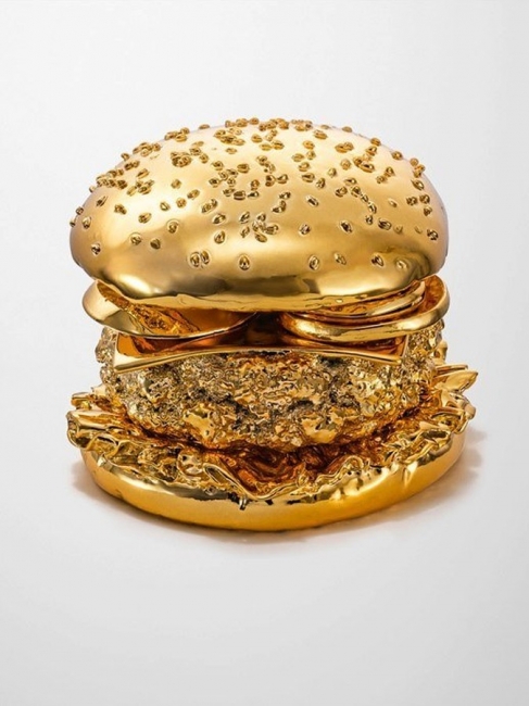 golden cheeseburger