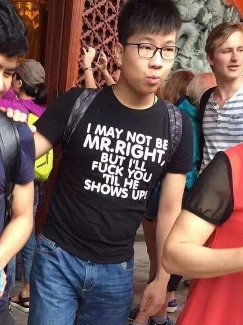 offensive t shirts in china - Fuck You Til He Shows Up!
