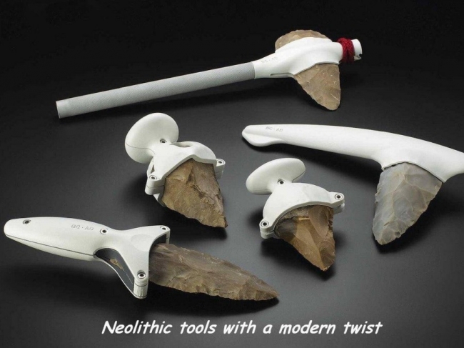 stone tools vs modern tools - Neolithic tools with a modern twist