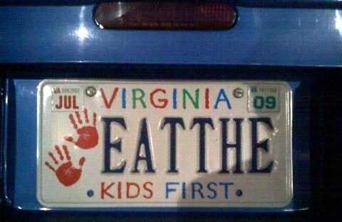 funny license plates - Jul Virginia 09 Seatthe Kids First