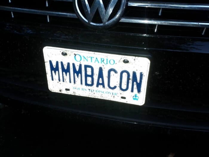 vehicle registration plate - Ontario Mmmbacon Yours To Discover
