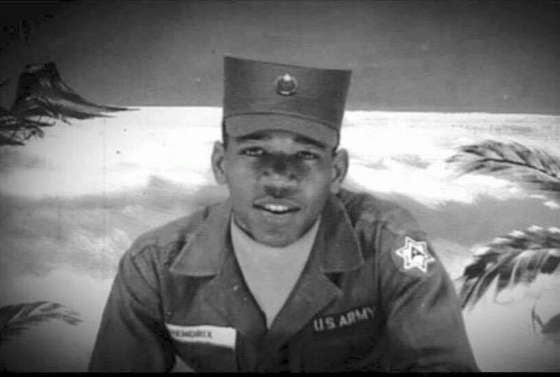Jimi Hendrix ,age 19, during his time as a paratrooper in the US Army, 1961