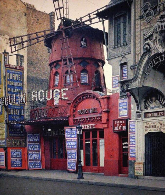 The original Moulin Rouge 1914, the year before it was destroyed by fire.