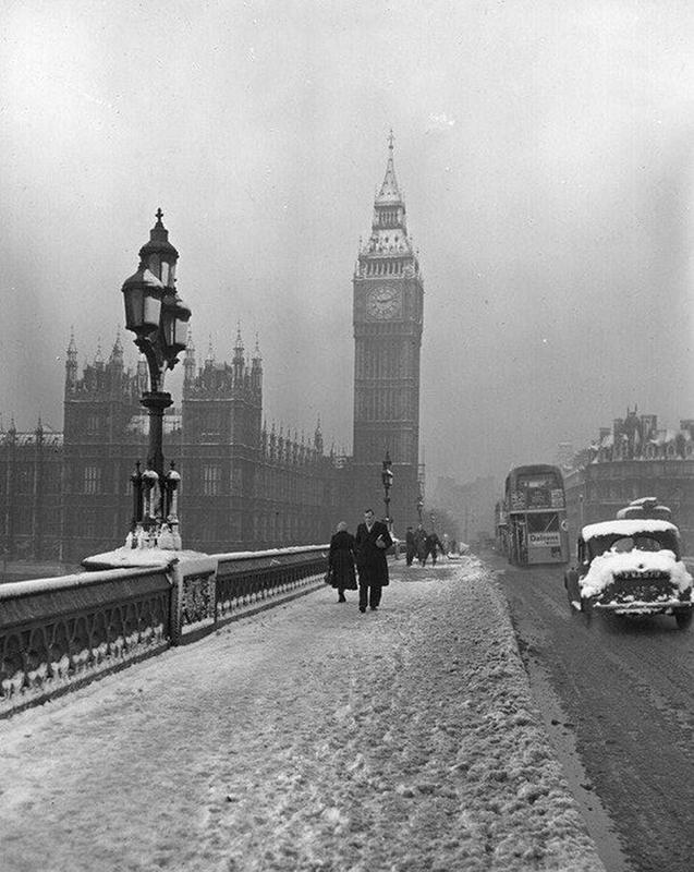 Snowy London 1950s
