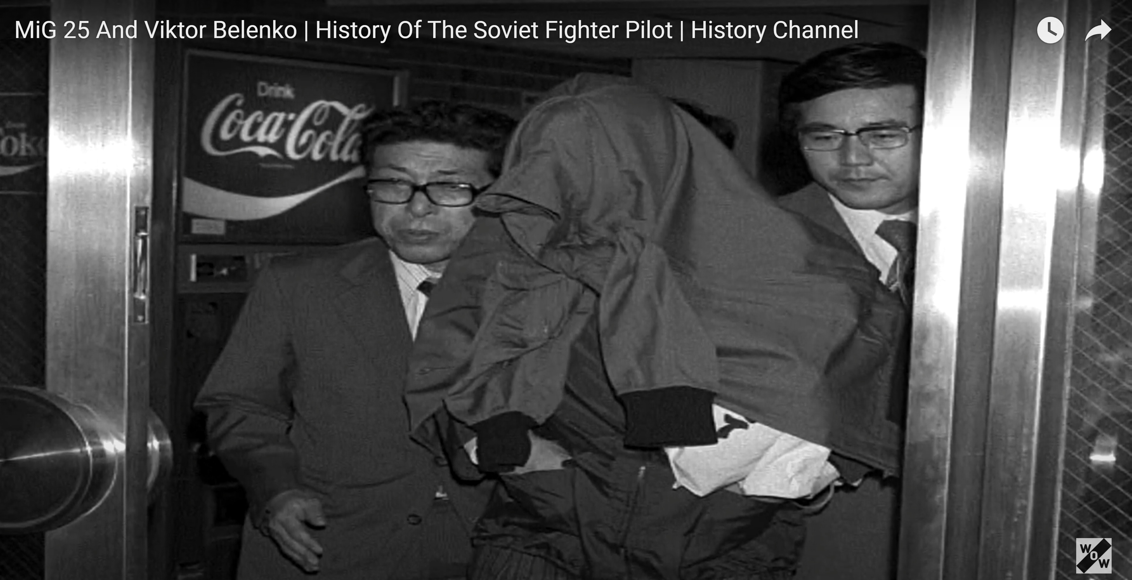 A recent eBaum's feature made the incorrect statement that the Coca-Cola logo never had a dash and that anyone who remembers such is suffering from the Mandela effect. This historical photo of the defection of Soviet pilot Viktor Belenko shows a vending machine in the background showing the infamous dash.