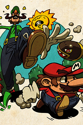 Unusual Stylish Super Mario Brothers Artworks