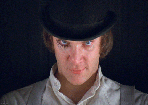 29.A Clockwork Orange: Alex performing "Singing in the Rain" as he attacks the writer and his wife was not scripted.