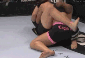 Before you go getting all excited. This is an MMA chick with a nice donk jigglin.