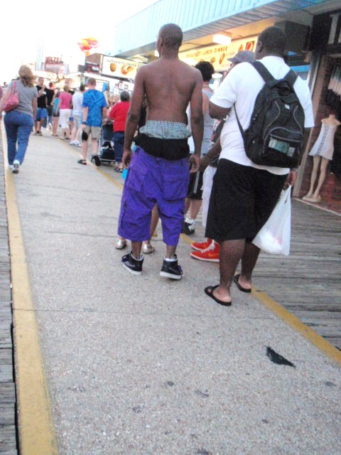 It's too hot on the boardwalk.