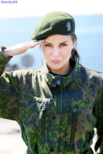 sexy female soldier
